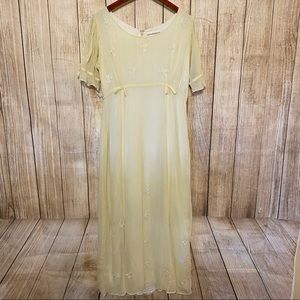 Vintage Wednesday’s Child 90’s Lined Maxi Dress Women’s Size Medium